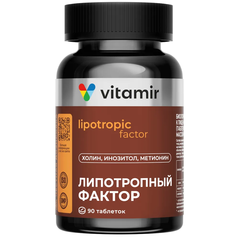 Vitamir Lipotropic Factor N90 Tablets Enteric Coated 1440mg