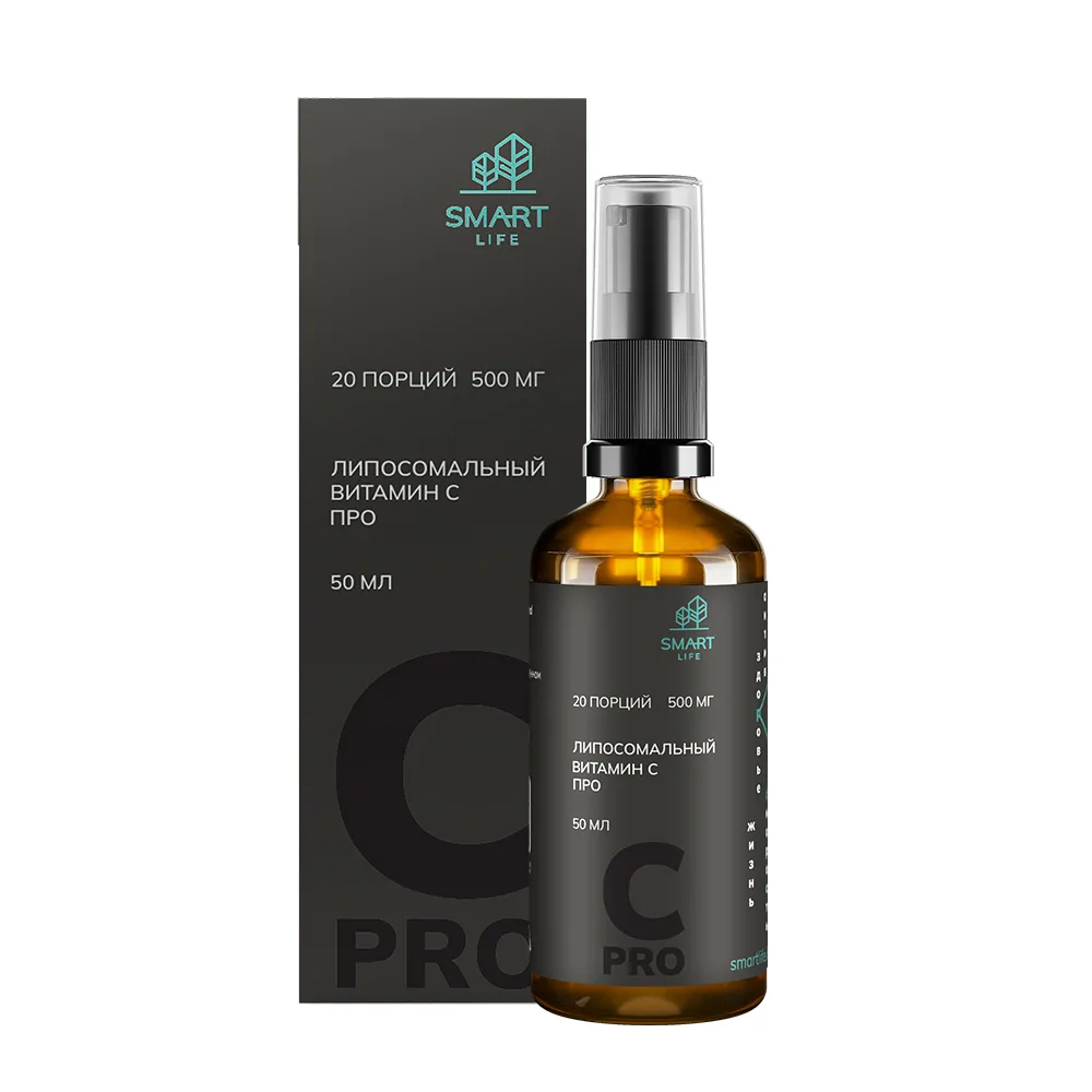 Smartlife liposomal vitamin C Pro 50 ml bottle liquid with dropper
