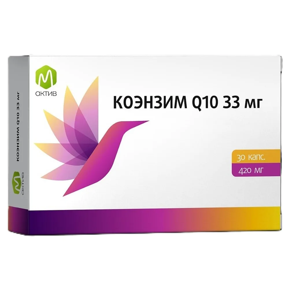 M Active Coenzyme Q10 33 mg 30 capsules 420 mg