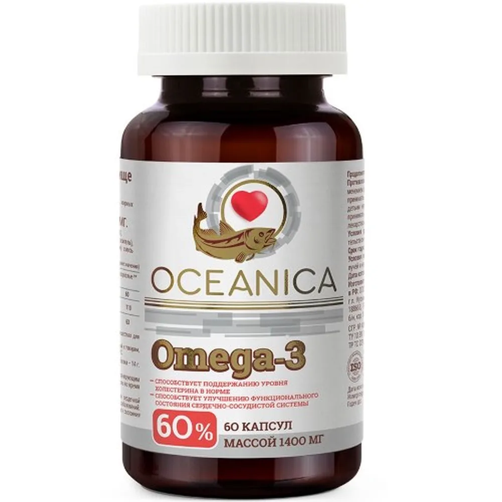 Okeanika Omega 3-60% 60 capsules 1400 mg