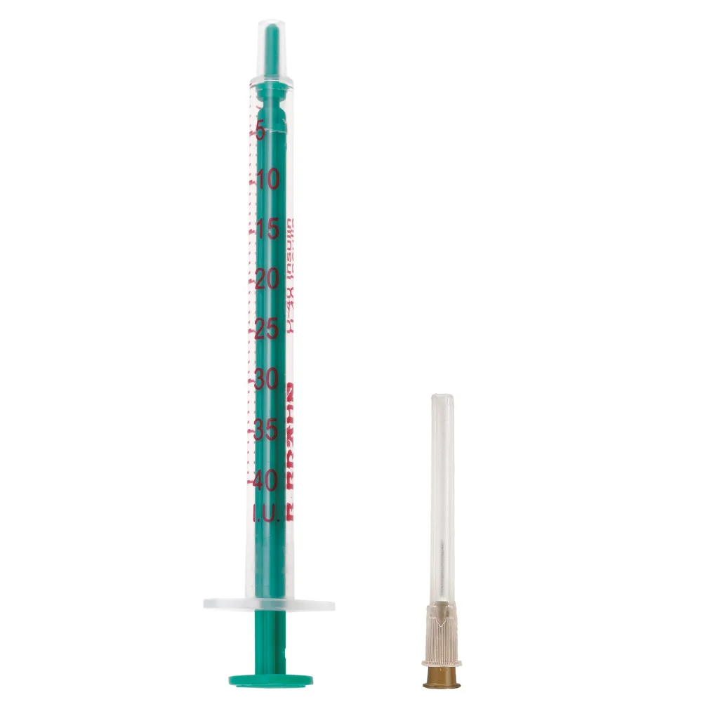Insulin syringe Inject 40 Duo 1 ml U-40 with needle 100 pcs.