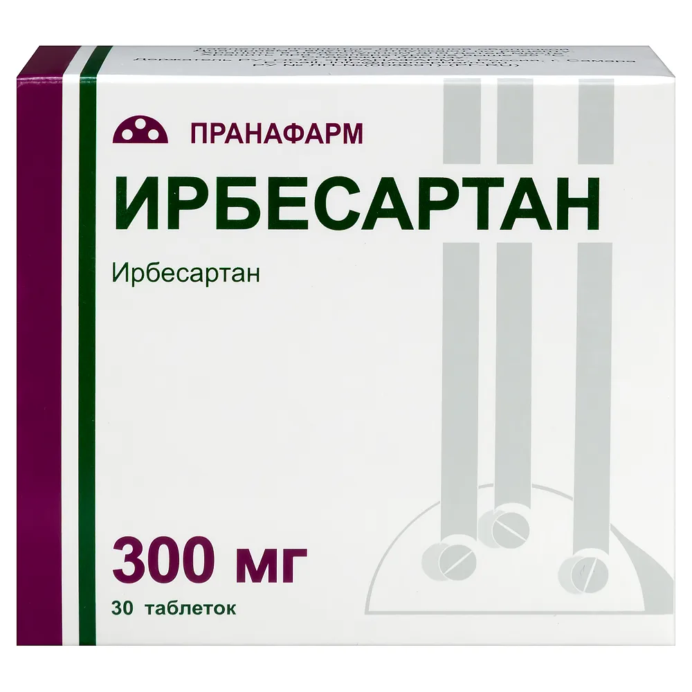 Irbesartan 300 mg 30 tablets, film-coated