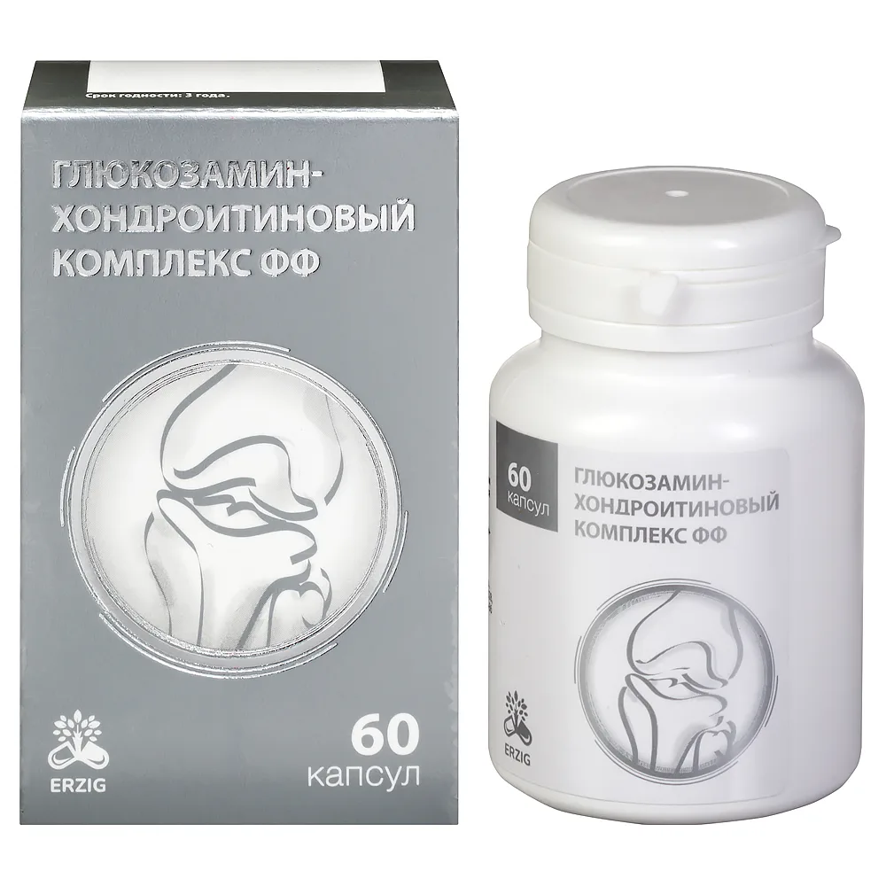 Erzig Glucosamine-Chondroitin Complex 60 capsules 400 mg