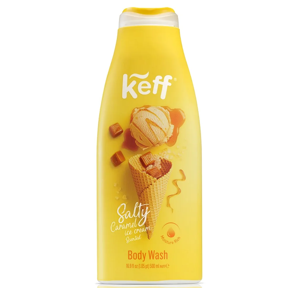 Keff shower cream-gel ice cream with salted caramel 500 ml