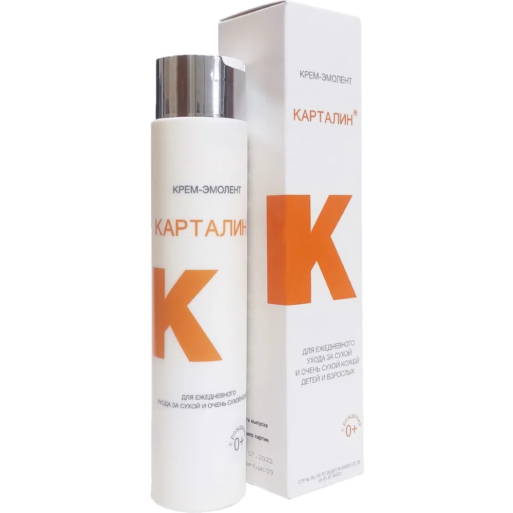 Kartalin Emollient Cream 0+ for Daily Care of Dry and Very Dry Skin for Children from Birth and Adults 300 ml