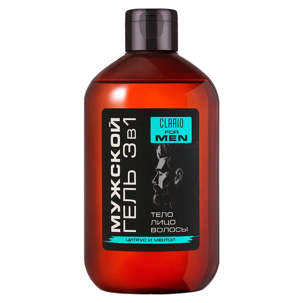 Clario Men's 3-in-1 Shower Gel 400 ml