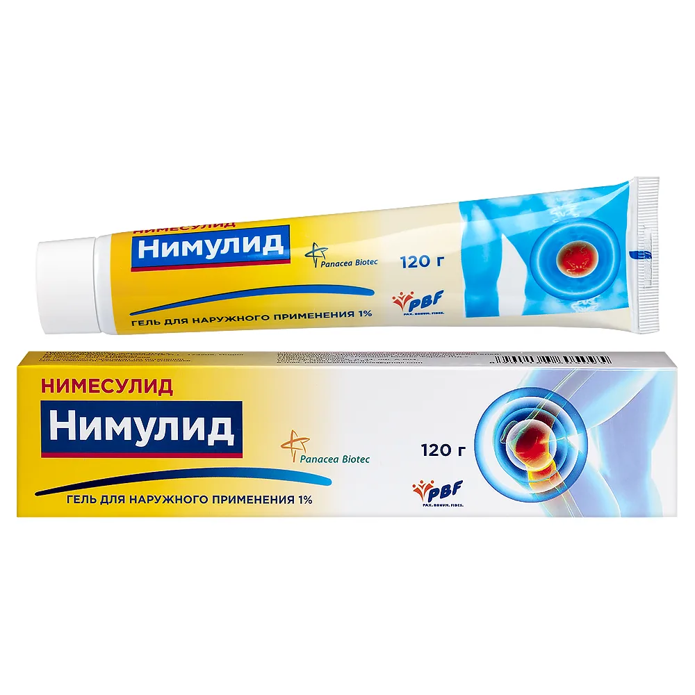 Nimulid 1% gel for external use 120 g