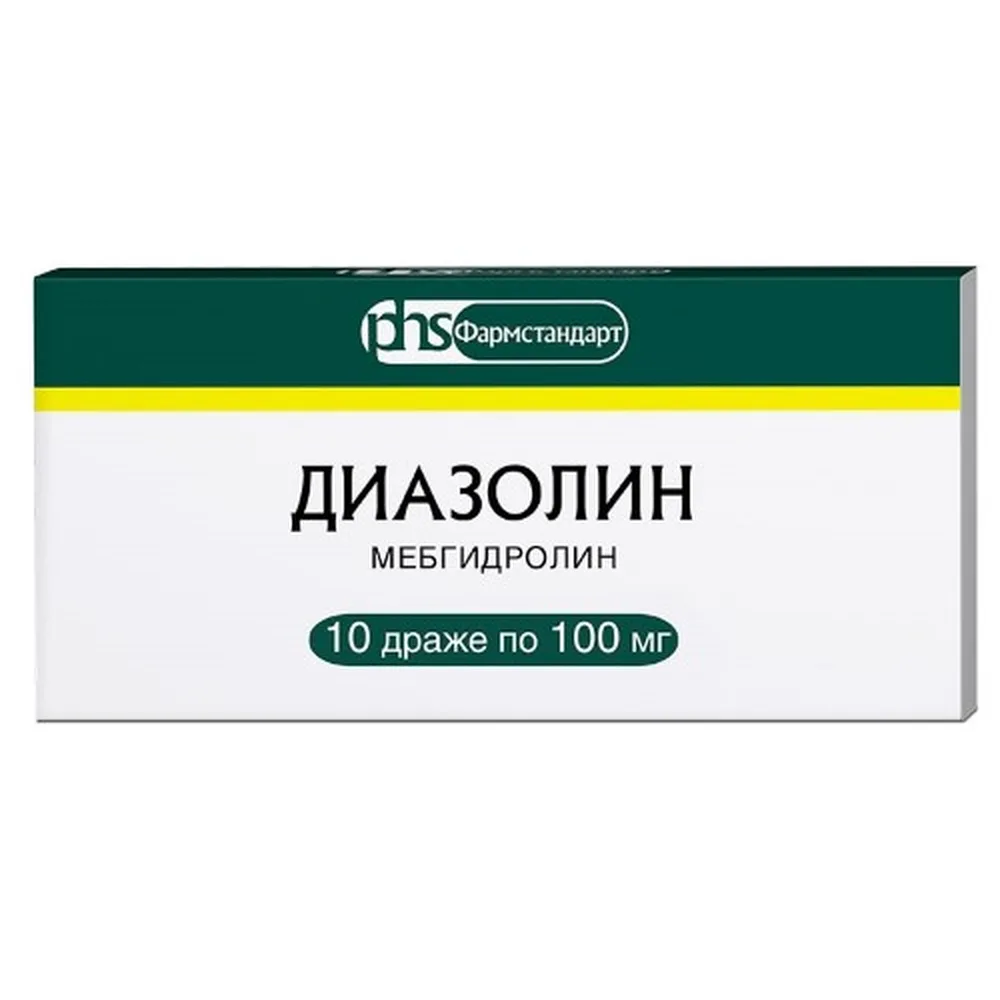 Diazolin 100 mg 10 tablets