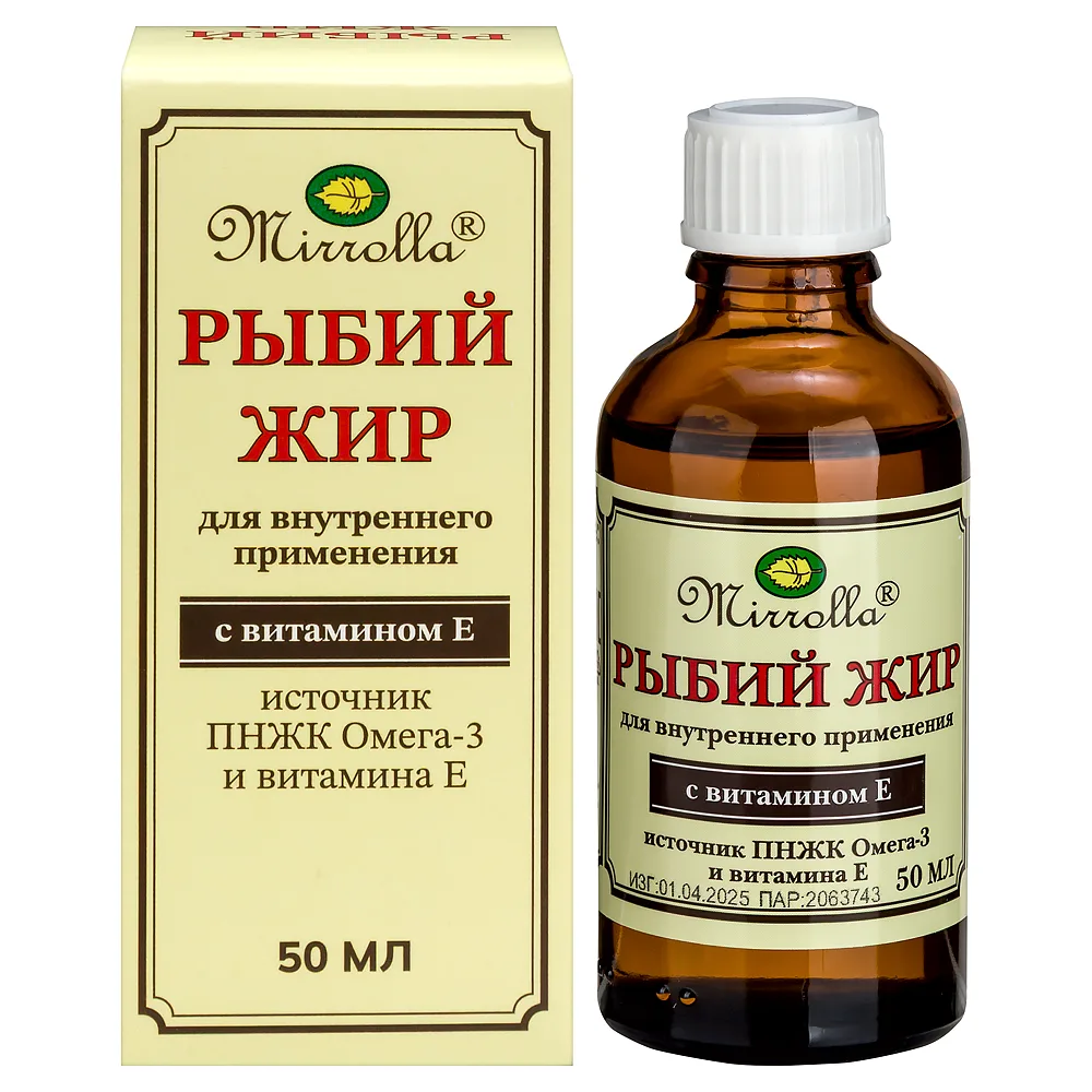 Mirrolla Fish Oil with Vitamin E 50 ml