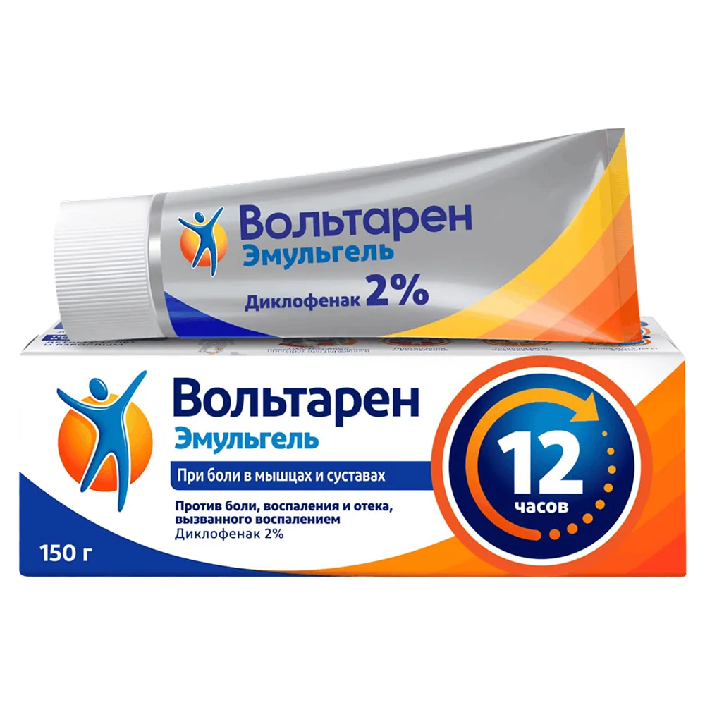 Voltaren Emulgel 2% gel for external use 150 g with flip-top cap
