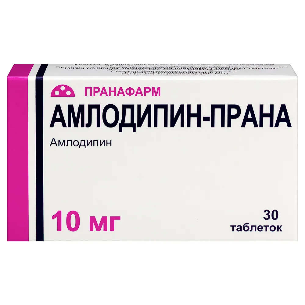 Amlodipine-Prana 10 mg 30 tablets