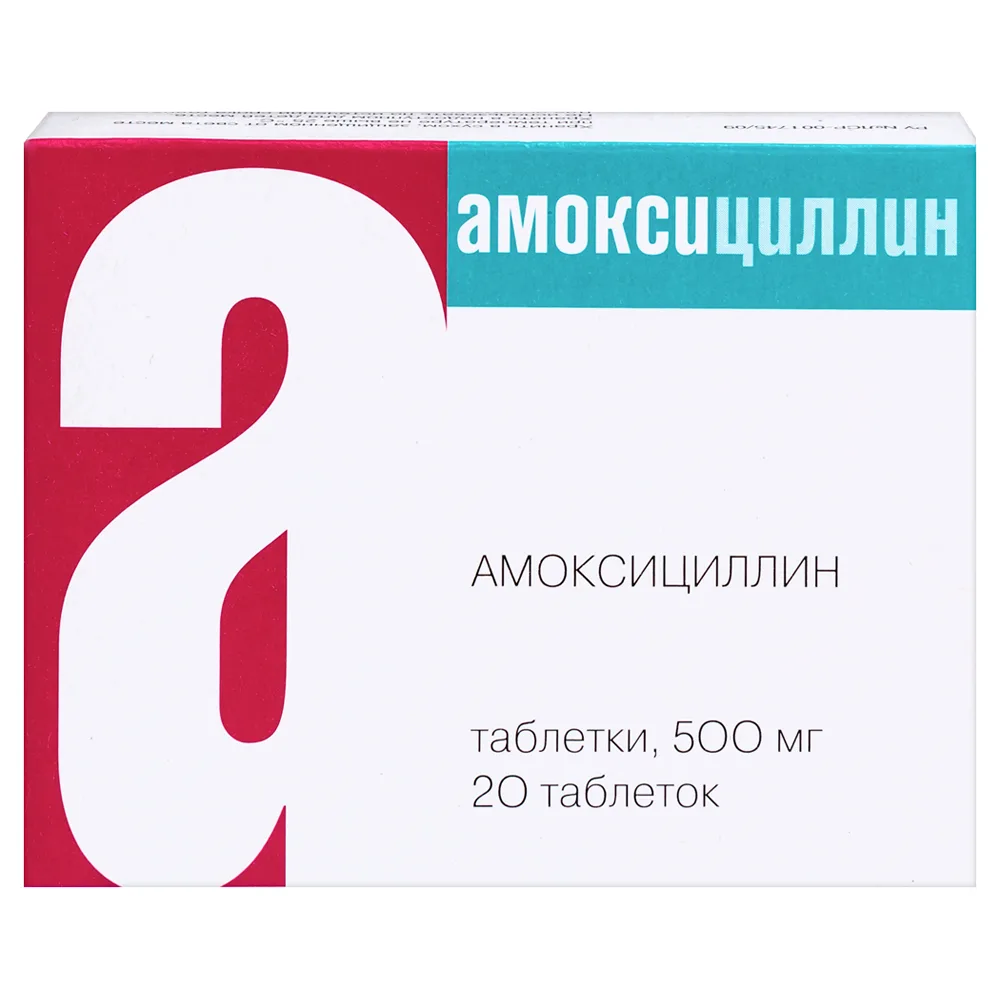 Amoxicillin 500 mg 20 tablets blister