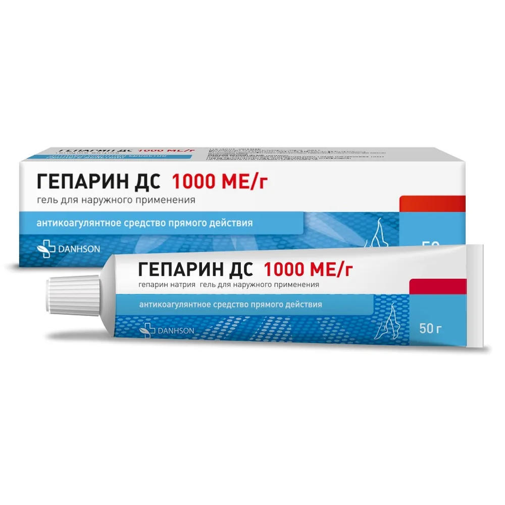 Heparin 1000 IU/g gel for external use 50 g