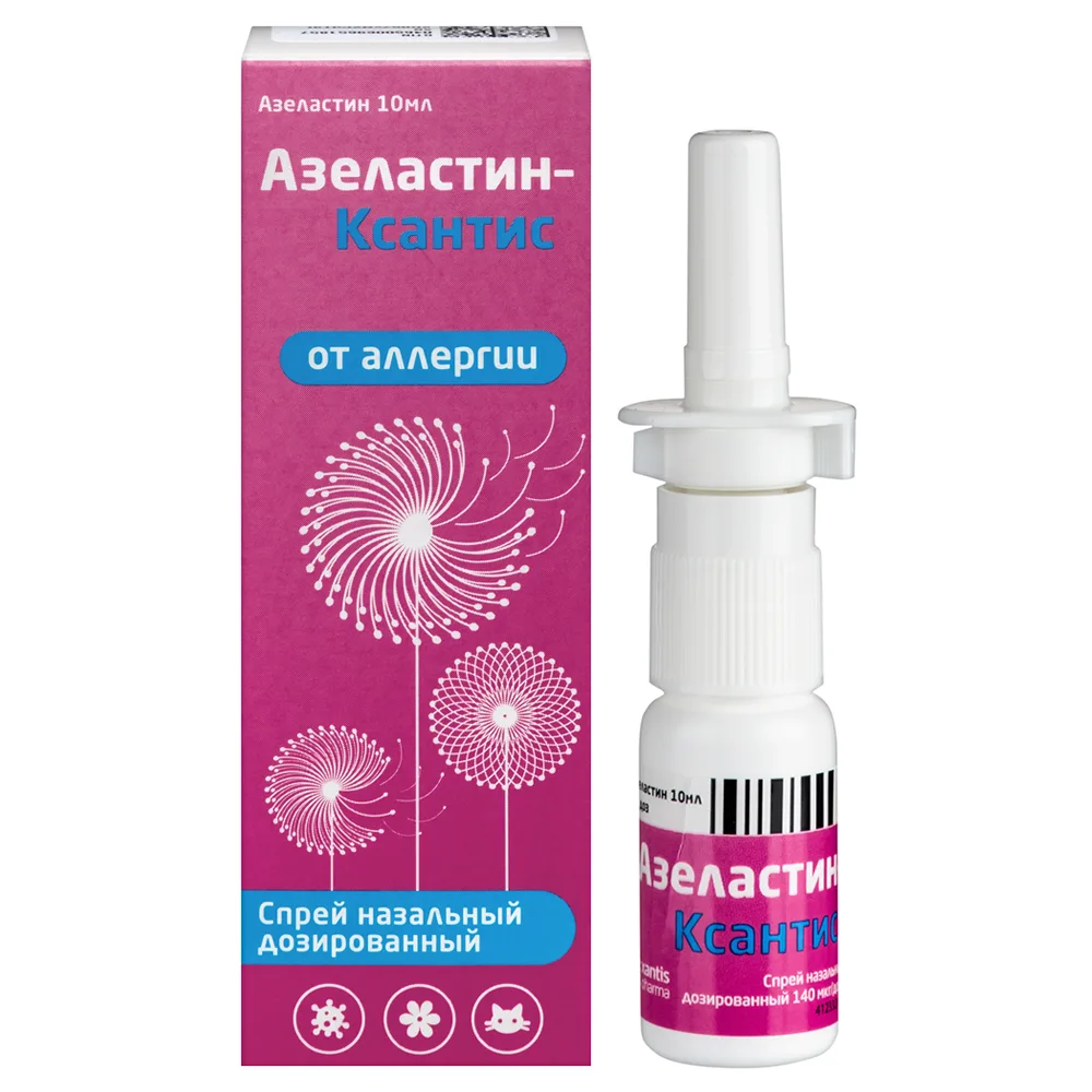 Azelastine-Xantis 140 mcg/dose nasal spray 10 ml