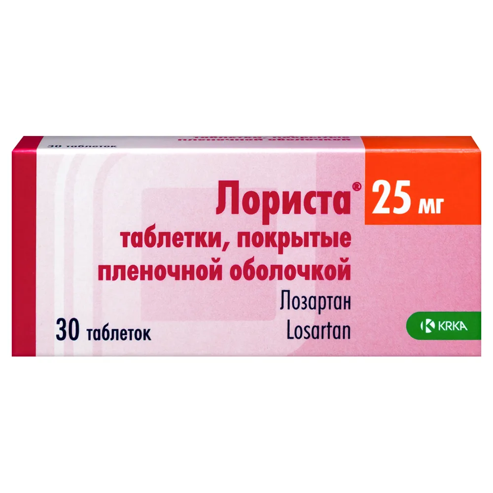 Lorista 25 mg 30 coated tablets