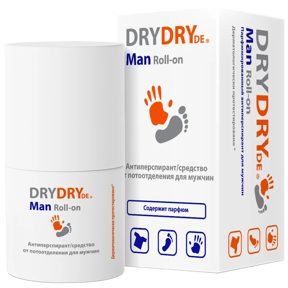 Drydry de man Antiperspirant Fragrance/Deodorant for Men 50 ml