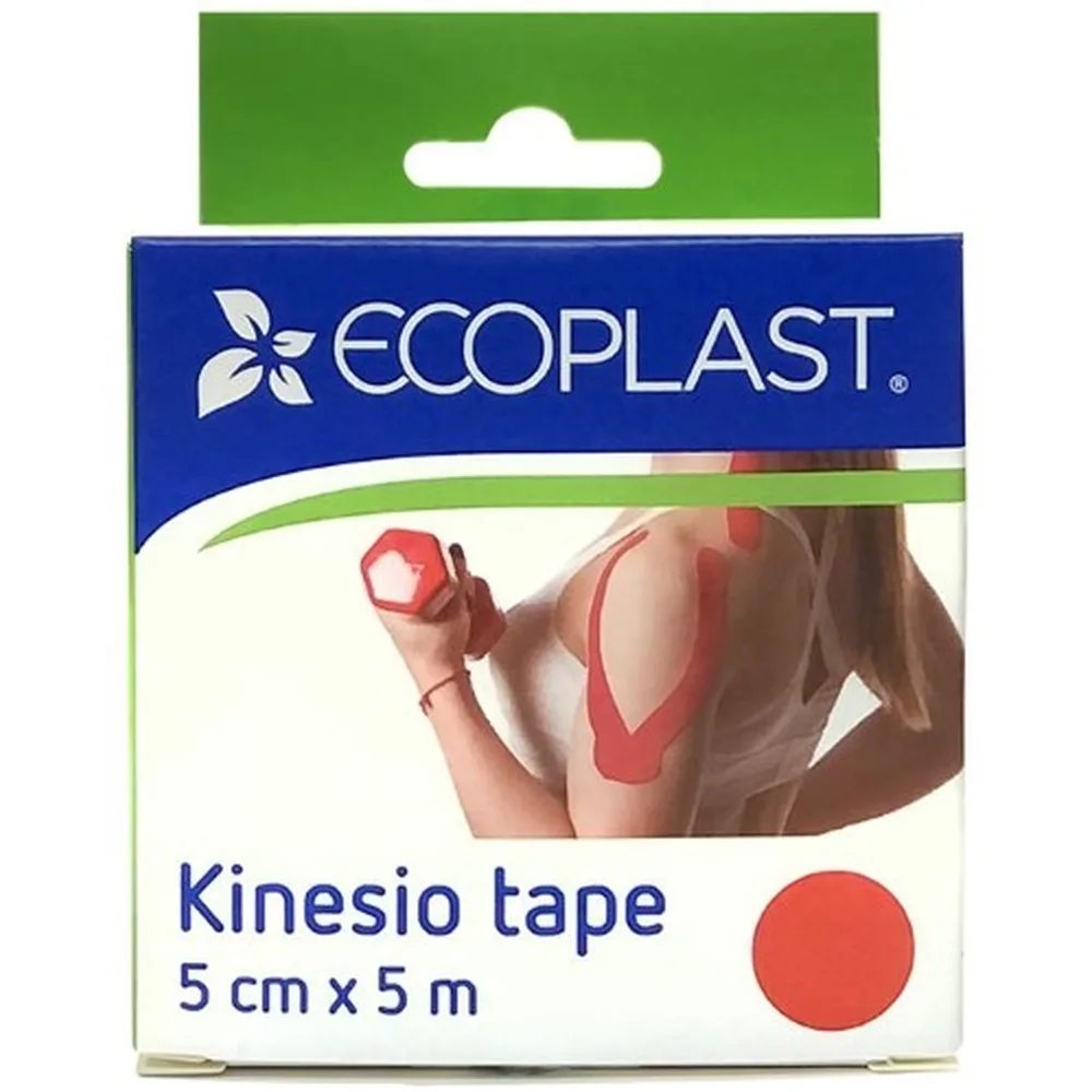 Ecoplast Kinesiology Tape 5 cm x 5 m Red