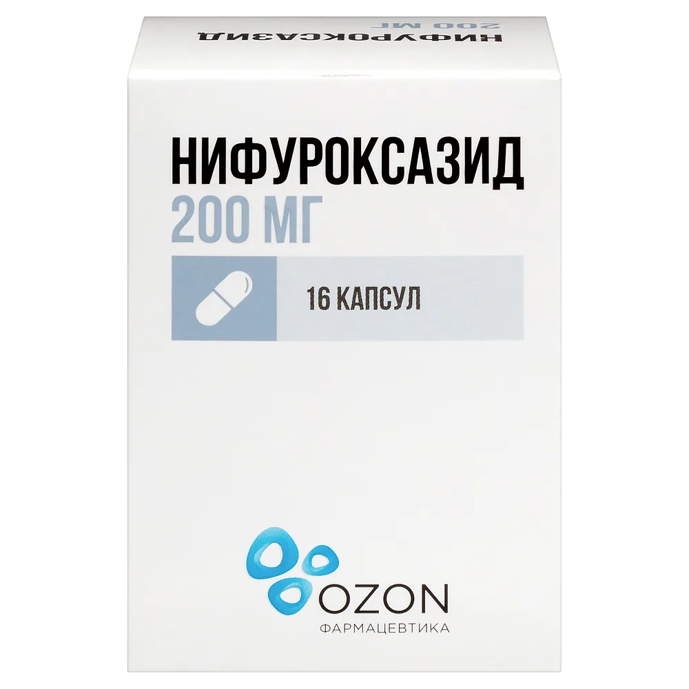 Nifuroxazide 200 mg 16 pcs capsules/jar