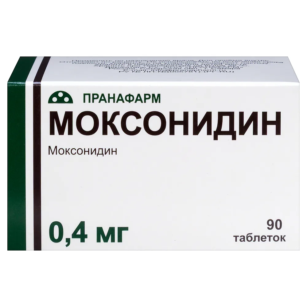 Moxonidine 0.4 mg 90 tablets coated