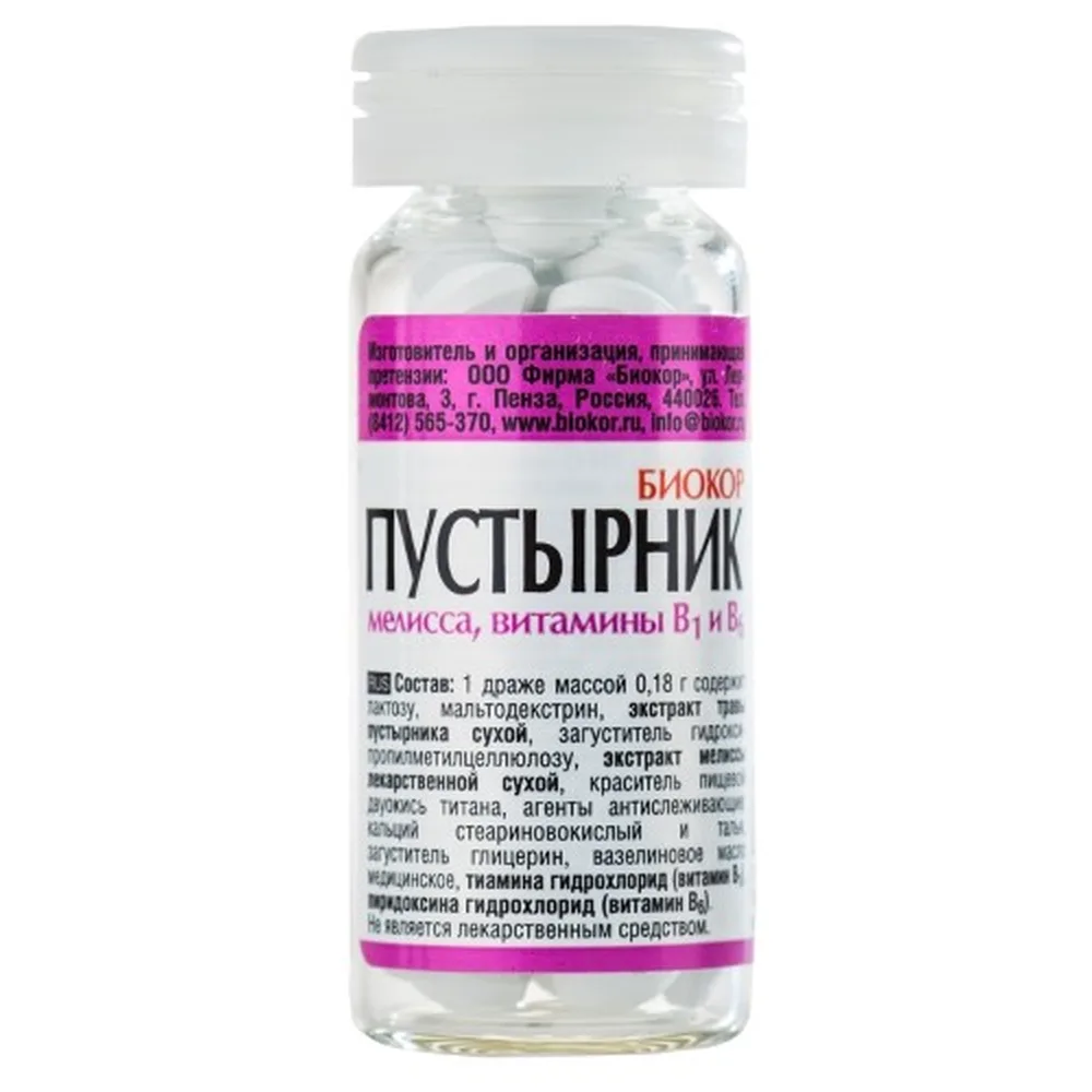 Motherwort Biocor 50 pcs dragee 180 mg