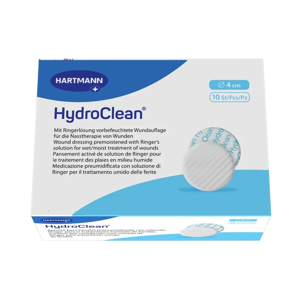 Hydroclean Sterile Hydroactive Dressing for Wound Healing in Moist Environment 4 cm Diameter 10 pcs.