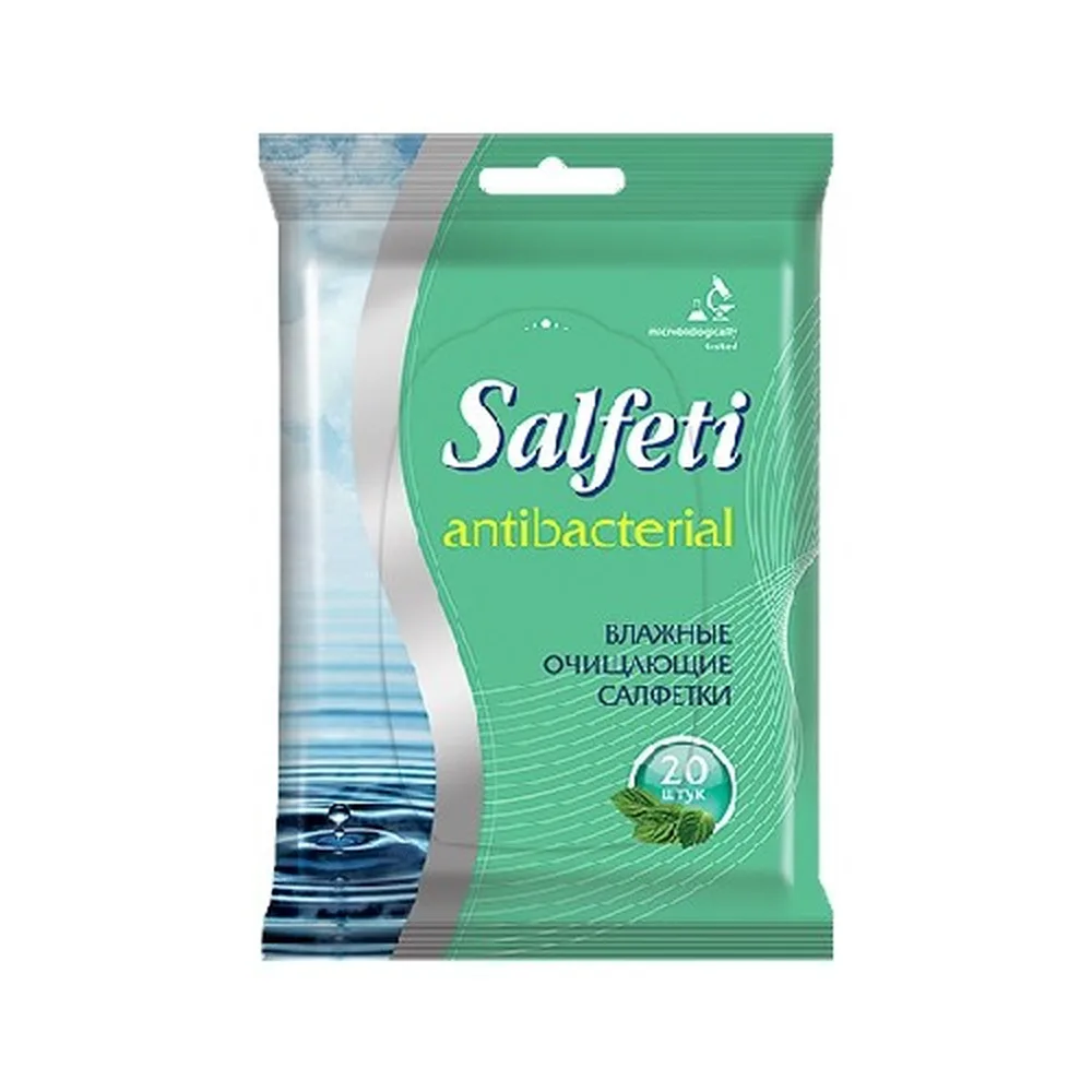 Salfeti Antibacterial Wipes Cleansing 20 pcs