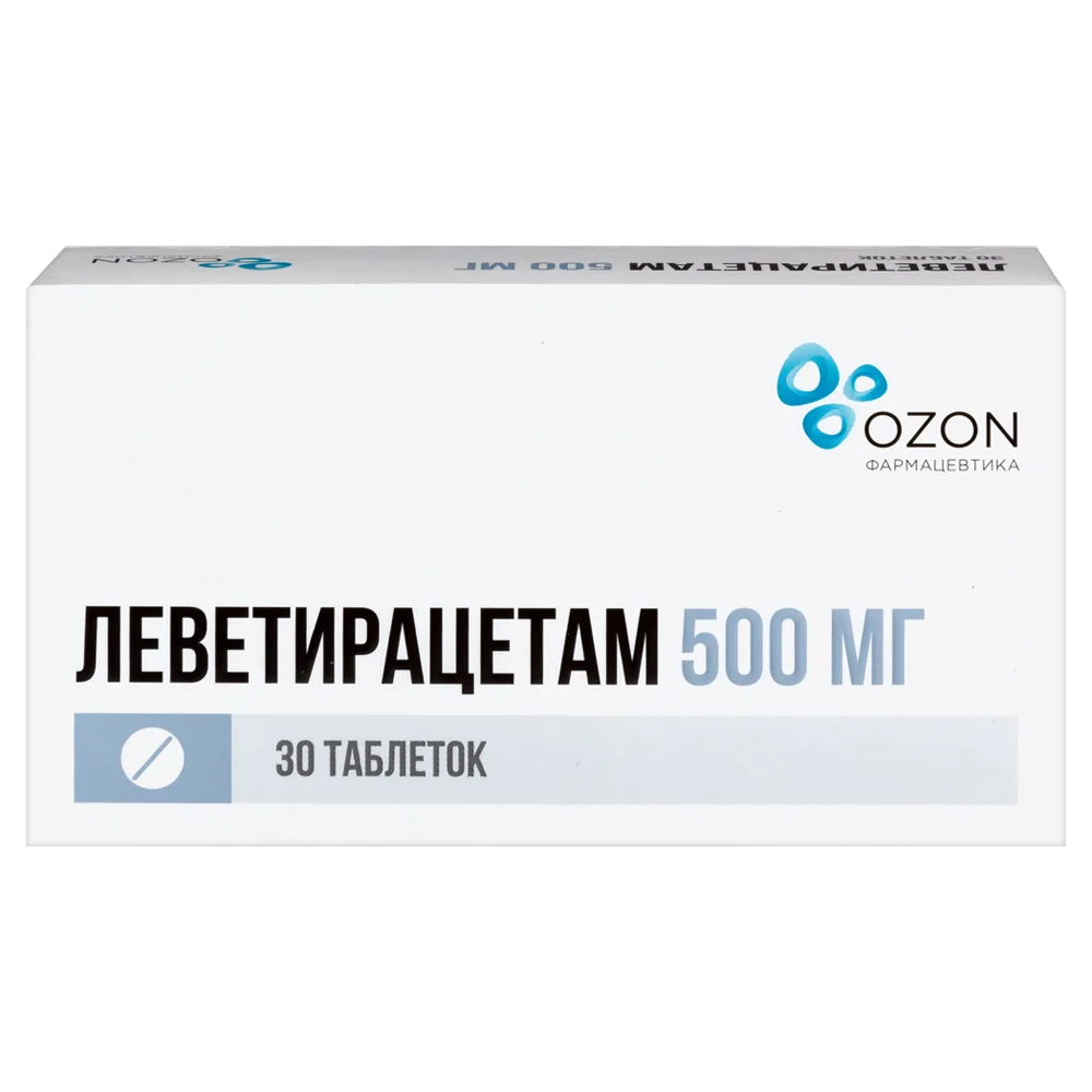 Levetiracetam 500 mg 30 coated tablets