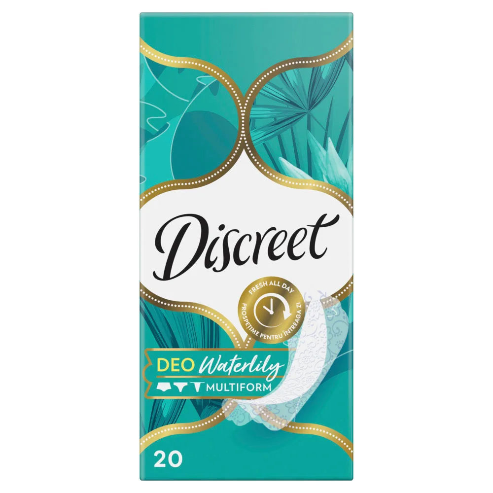 Discreet Deo Multiform Water Lily Daily Hygiene Pads 20 pcs.