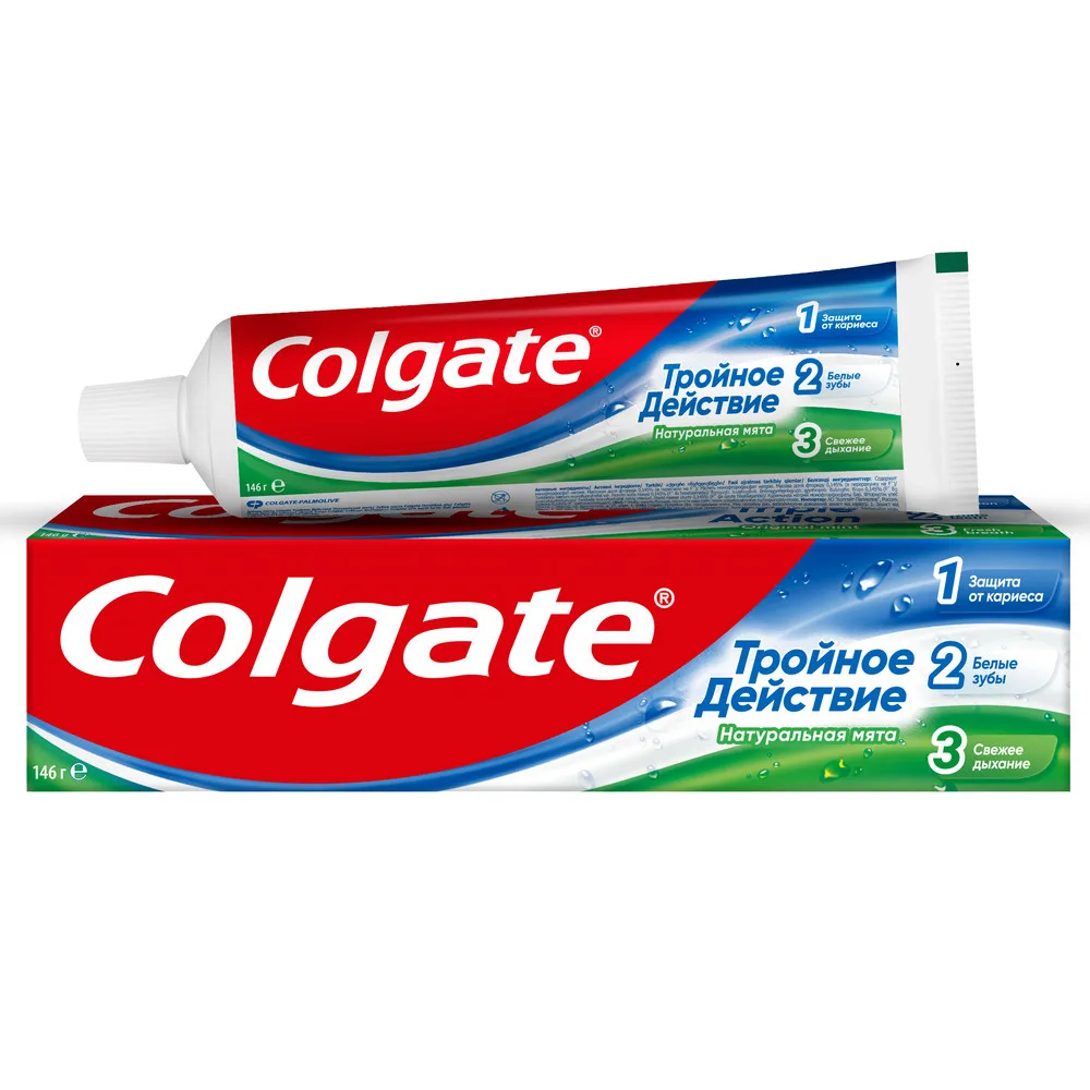 Colgate Toothpaste Triple Action Natural Mint 100 ml