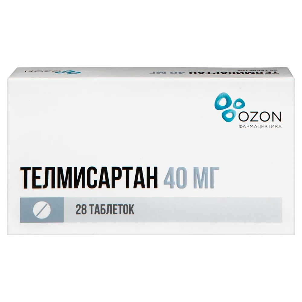 Telmisartan 40 mg 28 tablets blister