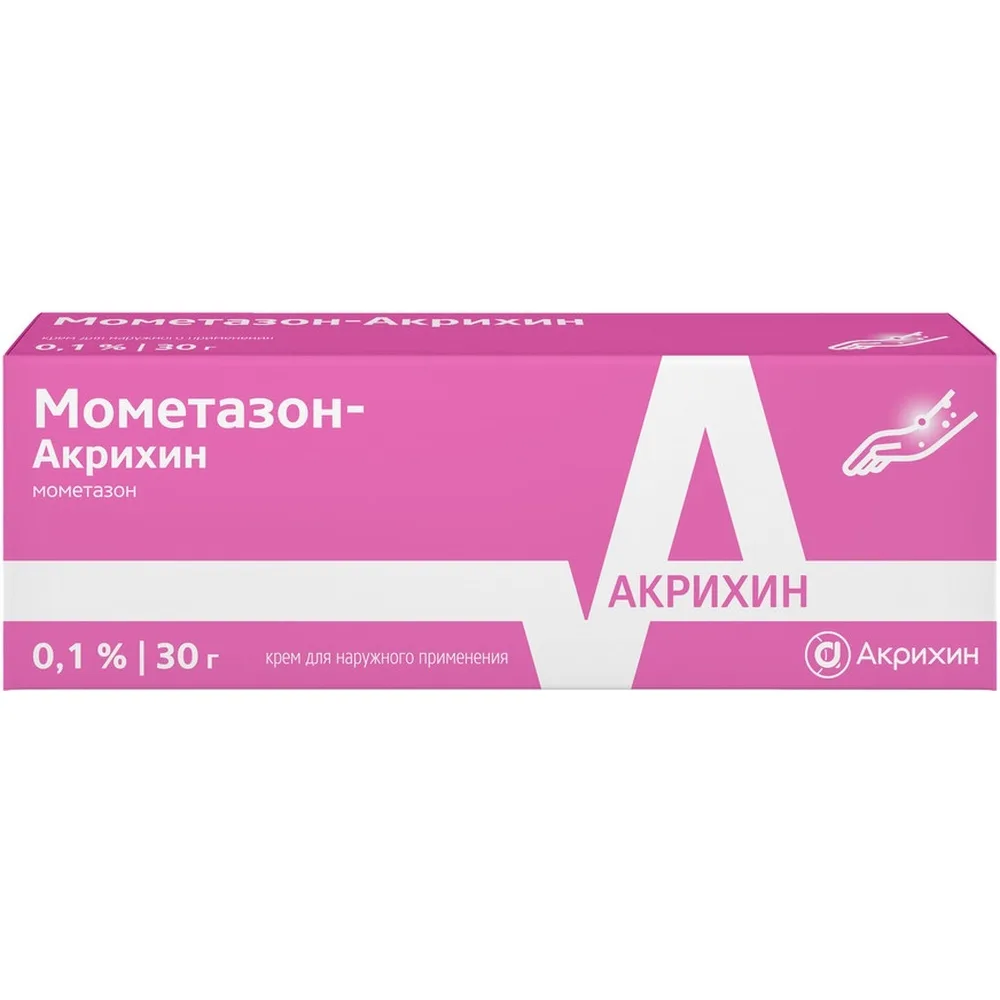 Mometasone acrihine 0.1% cream for external use 30 g