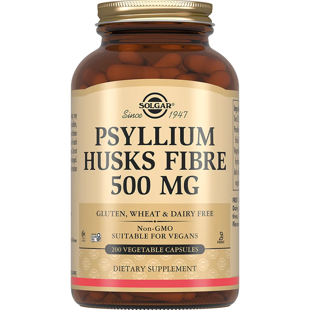 Solgar Psyllium Dietary Fiber 200 Capsules 610 mg