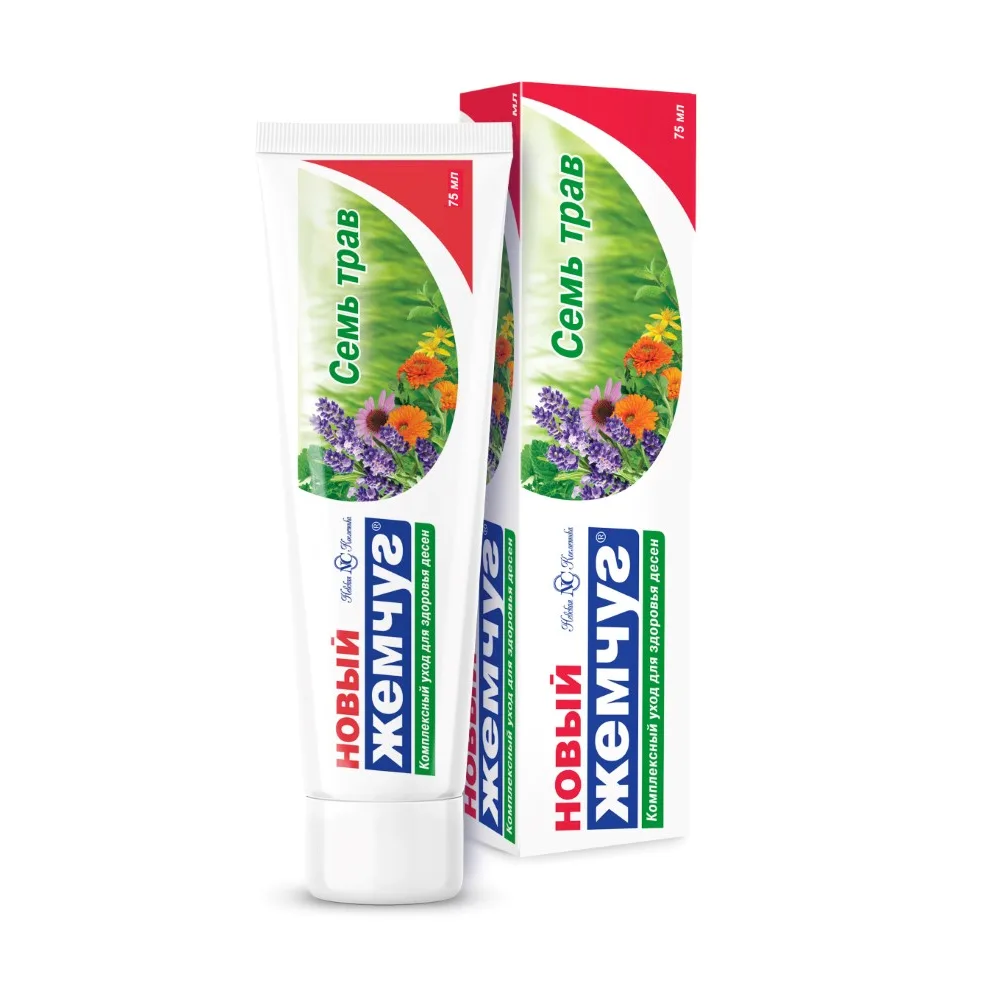 Noviy Zhemchug Toothpaste Seven Herbs 75 ml
