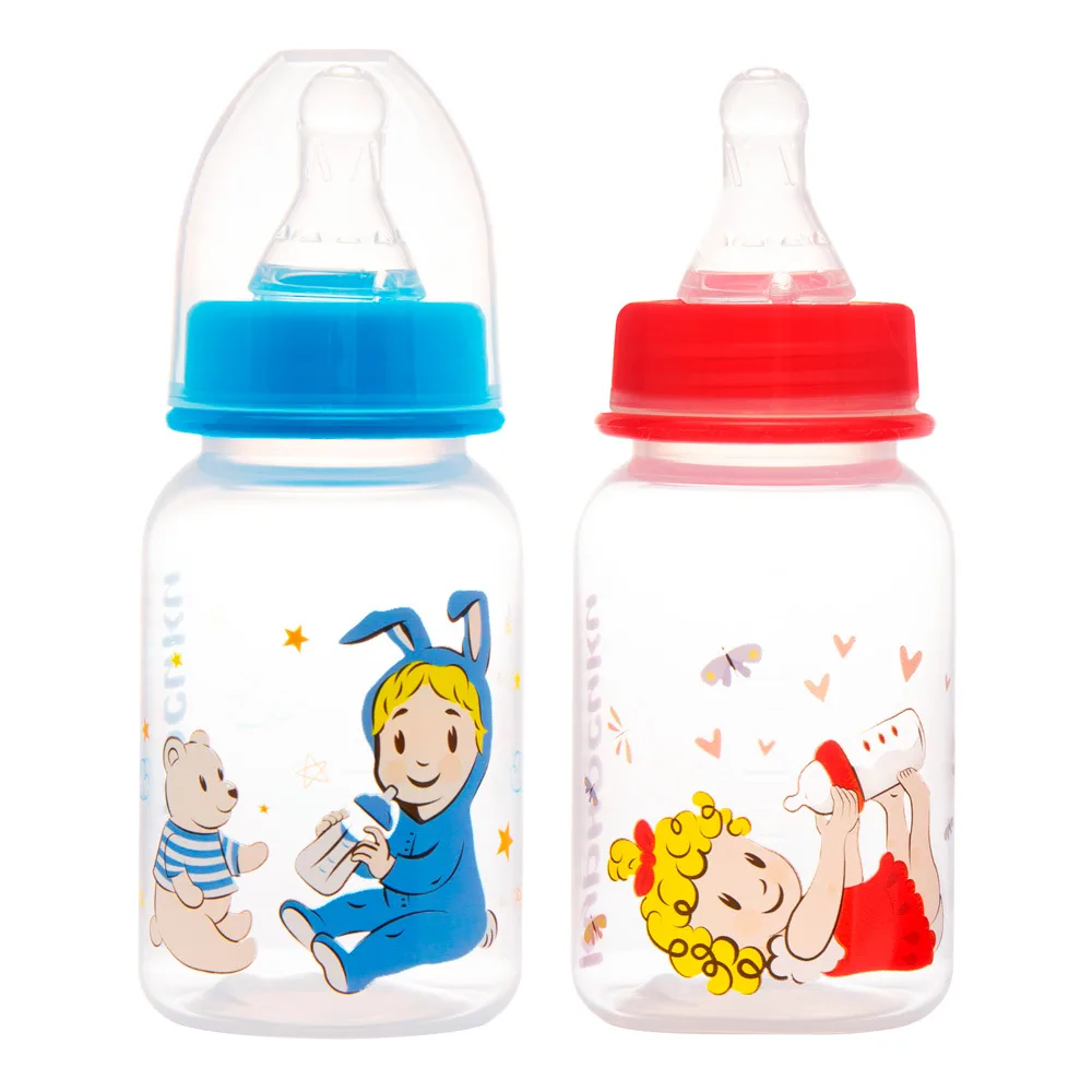 Kurnosiki polypropylene bottle with silicone nipple 0+ 125 ml/11142