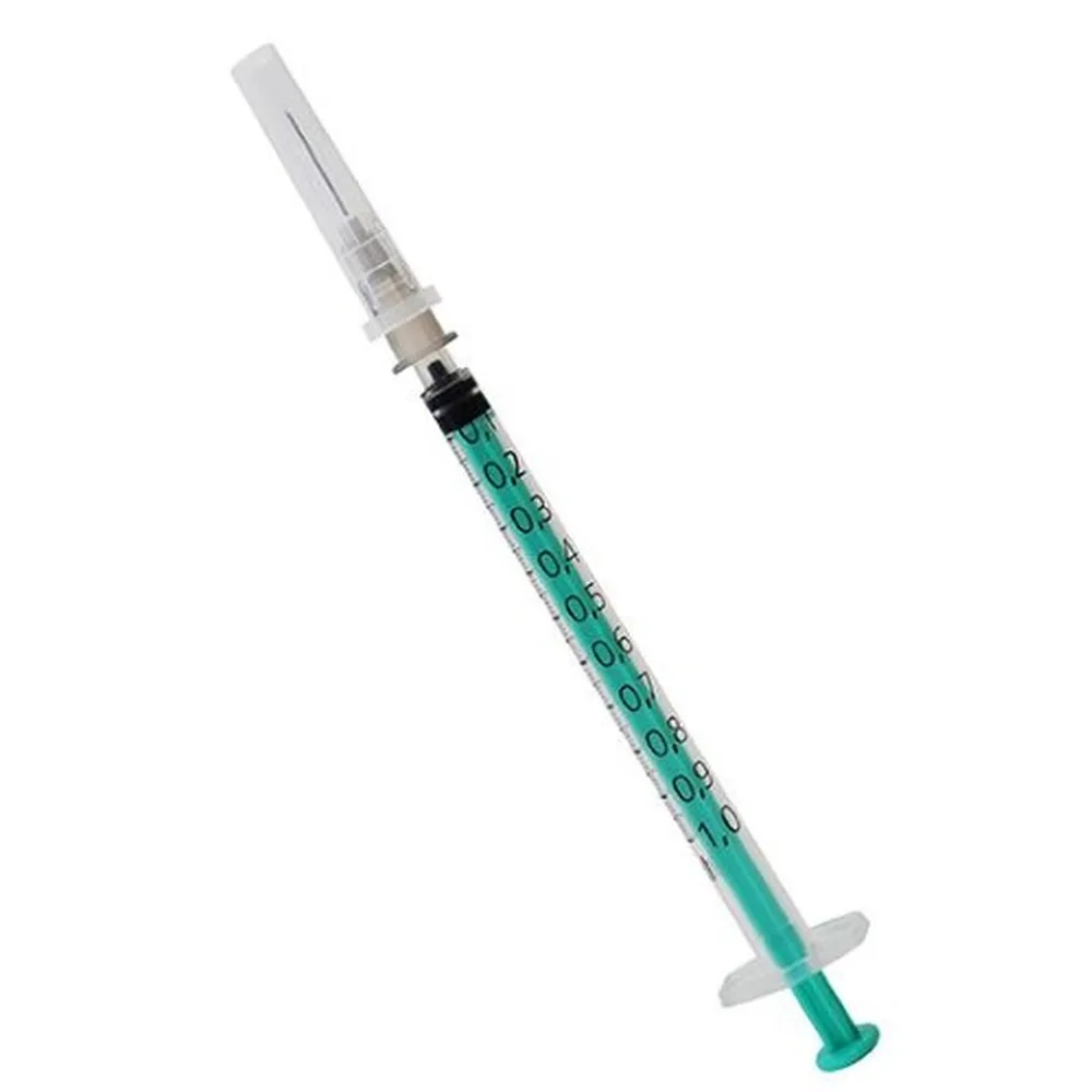 Premium Tuberculin Syringe 1 ml Three-Part Sterile Single Use with Needle 0.4x12 mm 100 pcs/box Elets