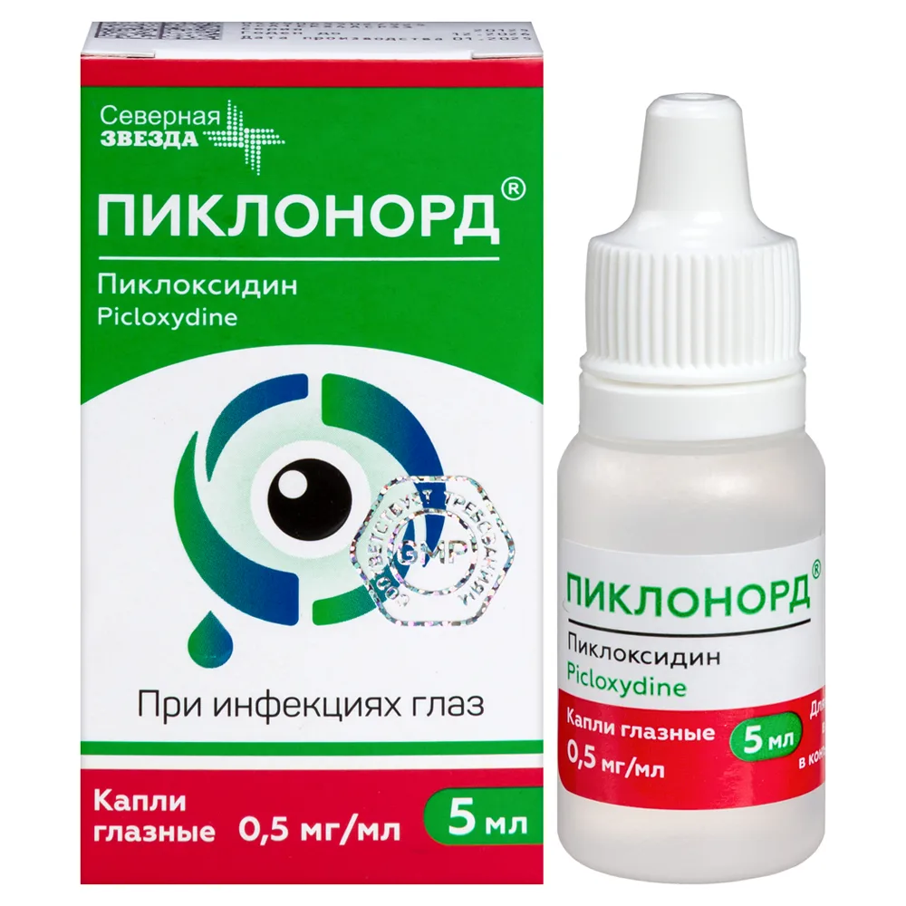 Piclonord 0.5 mg/ml dropper bottle eye drops 5 ml