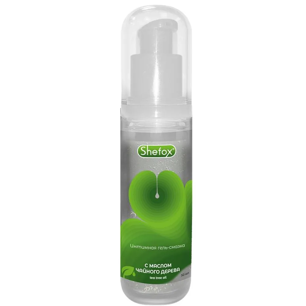 Shefox lubricant gel intimate with tea tree oil 50 ml/bottle with dispenser
