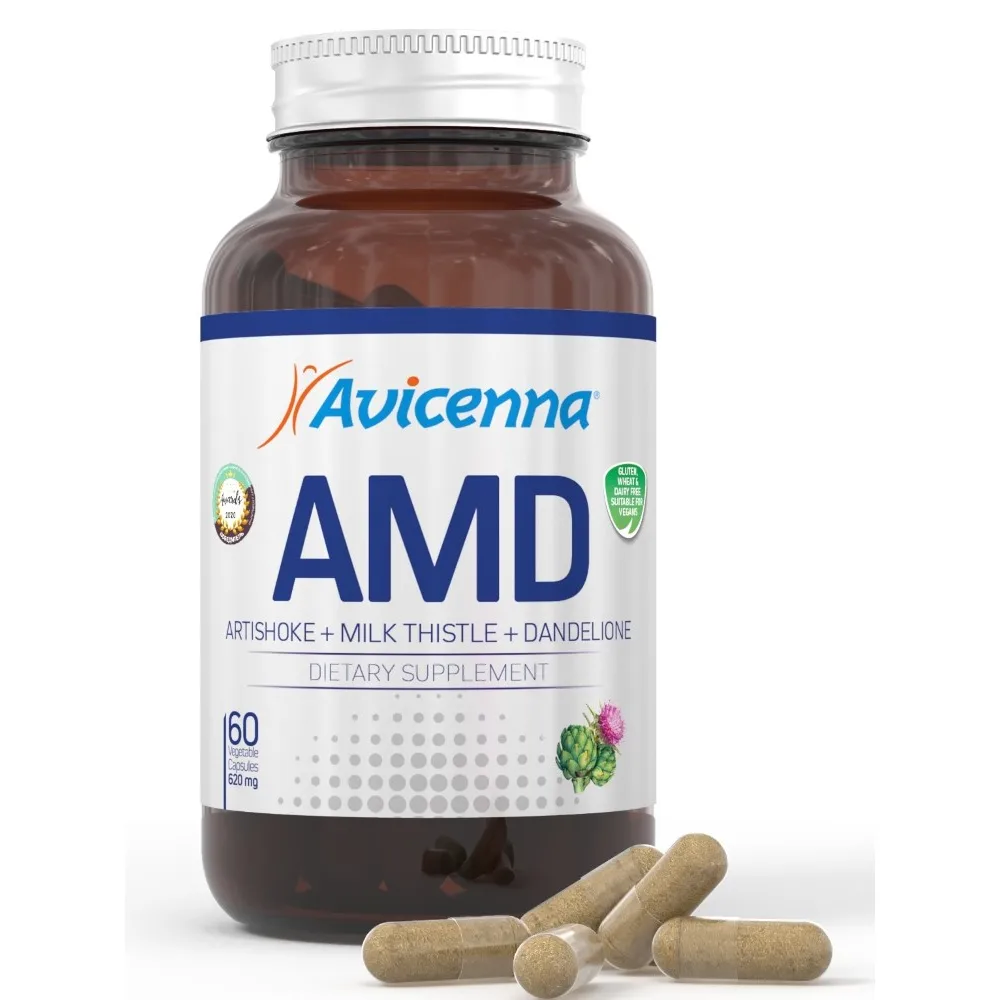 Avicenna Milk Thistle Artichoke Dandelion 60 Capsules 620 mg