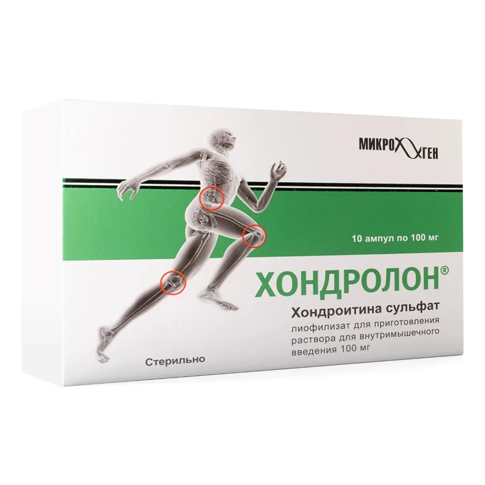 Chondrolone 100 mg 10 pcs. ampoules lyophilisate for solution preparation for intramuscular injection
