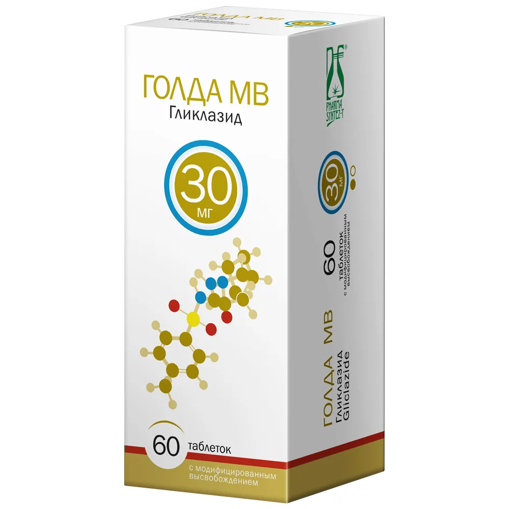 Golda MV 30 mg 60 tablets modified release