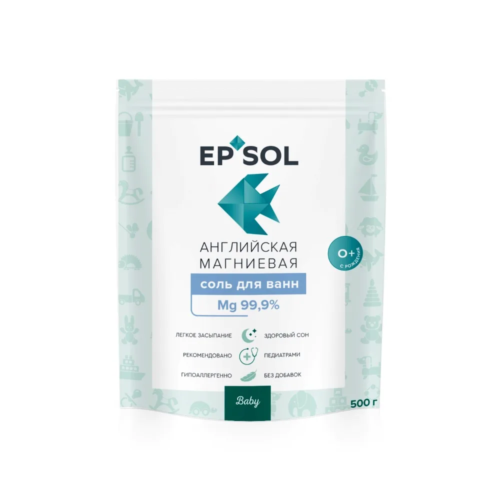 Epsol Baby Bath Salt English Magnesium Relaxing from 0 years 500 g