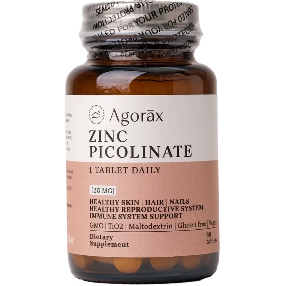 Agorax zinc picolinate 300 mg 60 tablets