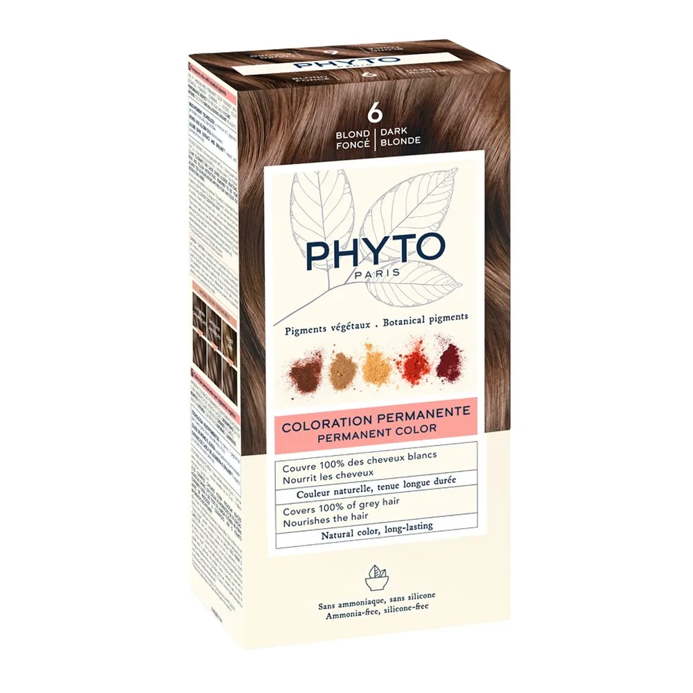 Phyto Hair Color Cream Kit Shade 6/Dark Blonde/
