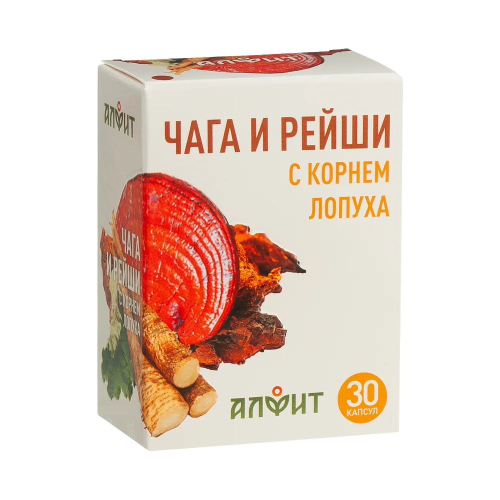 Alfit Chaga and Reishi with Burdock Root 30 capsules 0.47 g