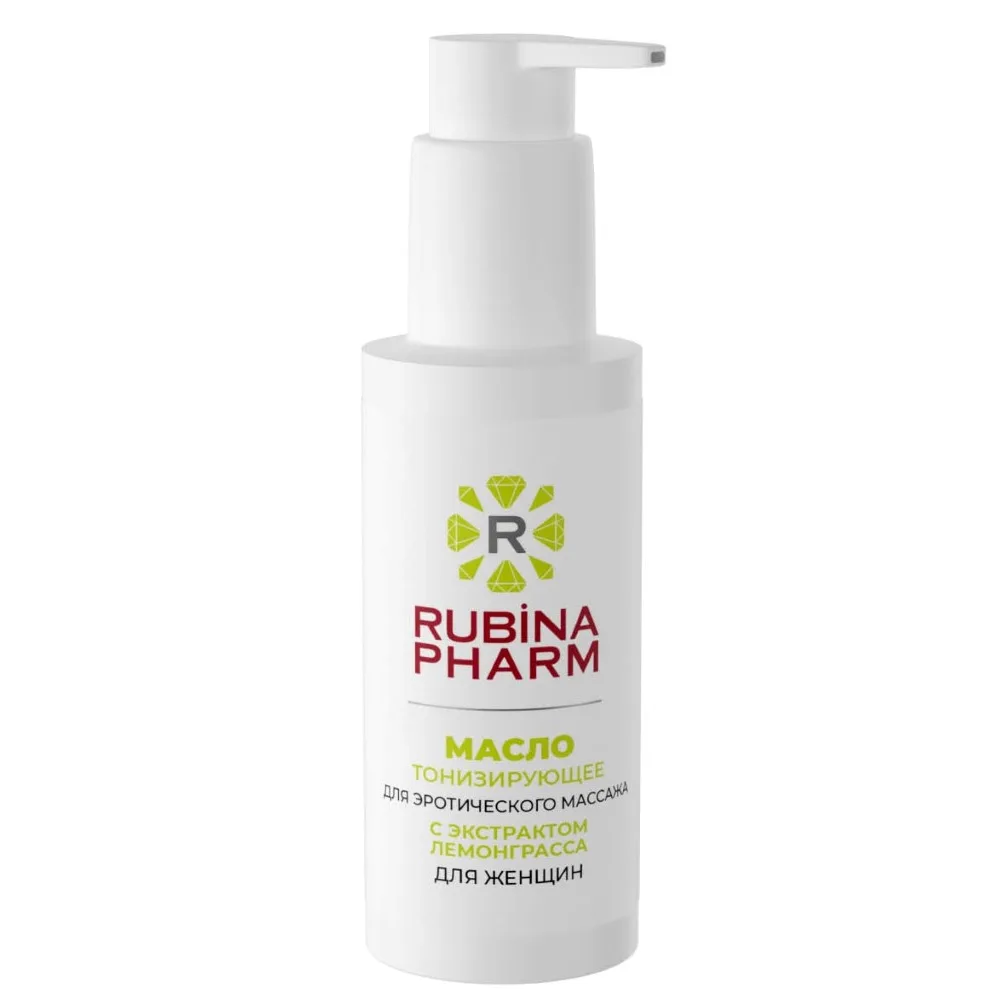 Rubinafarm oil with lemongrass extract for women's erotic skin massage toning 100 ml