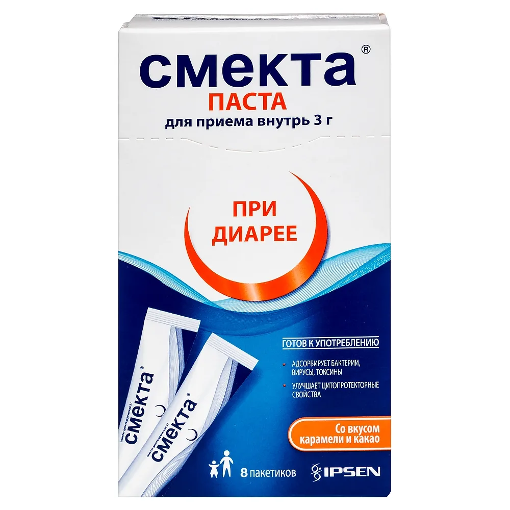 Smecta 3 g 8 pcs. sachet oral paste