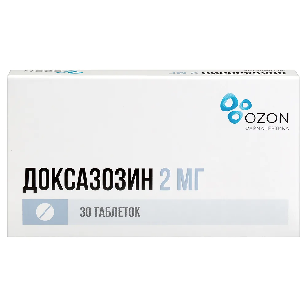 Doxazosin 2 mg 30 tablets