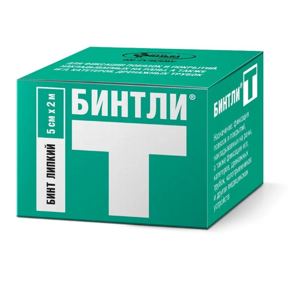 Bintli-T Adhesive Bandage on Non-Woven Fabric 5 cm x 2 m