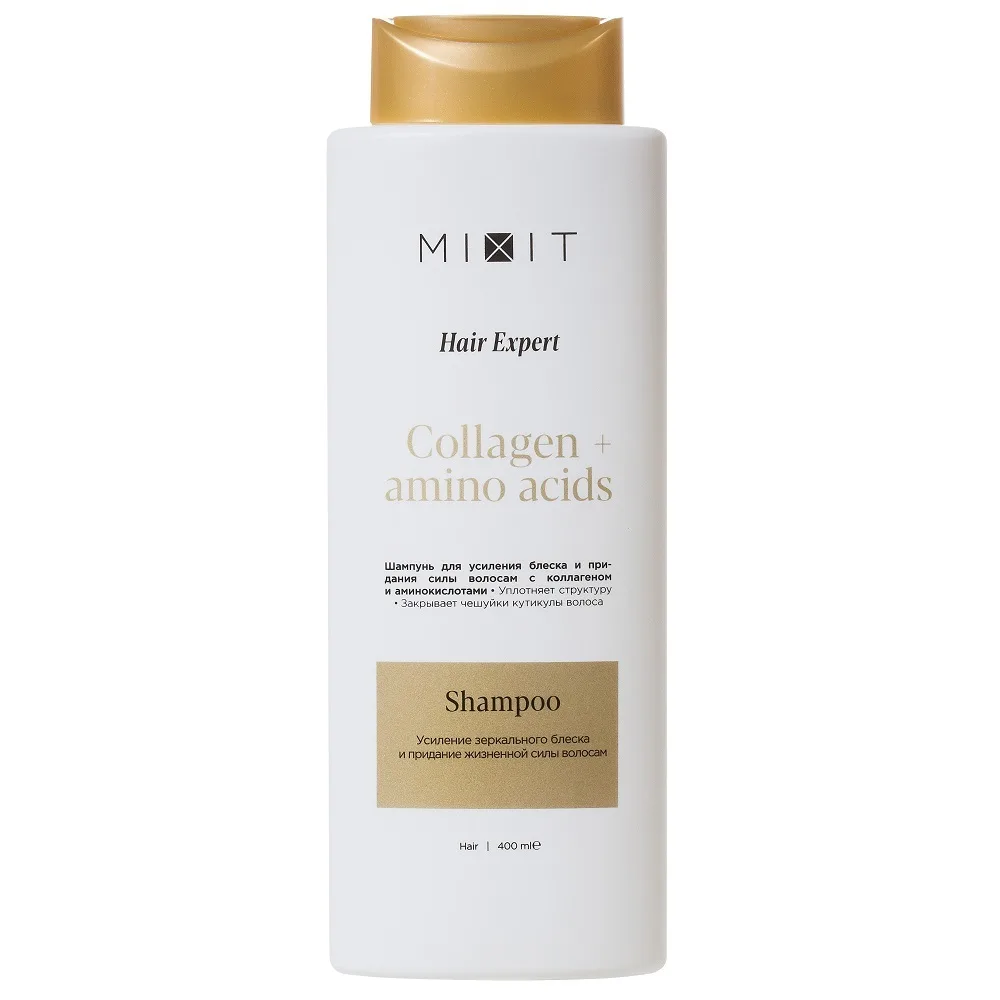 Mixit Shampoo for Enhancing Shine and Strengthening Hair with Collagen and Amino Acids 400 ml