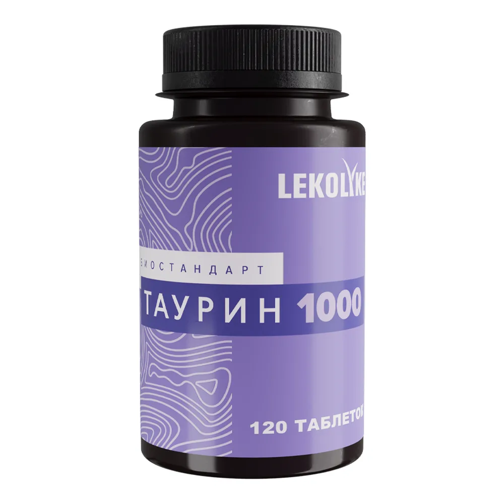 Lekolike Biostandart Taurine 1000 120 tablets 600 mg
